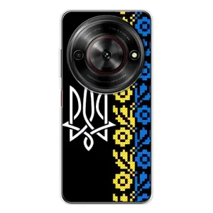 Силиконовый Чехол на ZTE Nubia Focus 5G (Герб и вышыванка)