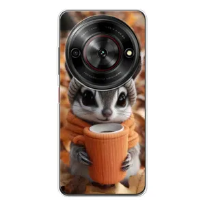 Печатный чехол «Зверята с кофе» для ZTE Nubia Focus 5G
