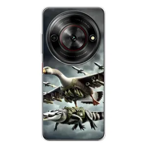 Чехол с мемами тралалело тралала для ZTE Nubia Focus 5G (Гусини и крокодило)