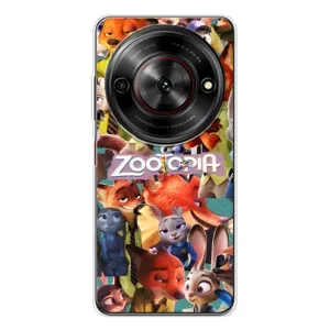 Силиконовый чехол с принтом Зоотрополіс для ZTE Nubia Focus 5G (Коллаж героев)