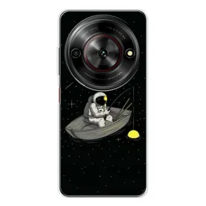 Силиконовый Чехол с принтом "Космонавты" на ZTE Nubia Focus 5G (Космонавт на рыбалке)