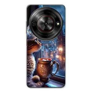 Чехлы на Новый Год ZTE Nubia Focus 5G (Кот новогодний)
