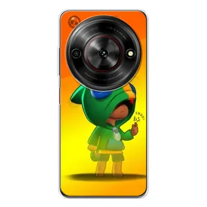 Чехол Бравл Старс для ZTE Nubia Focus 5G (LEON в кофте)