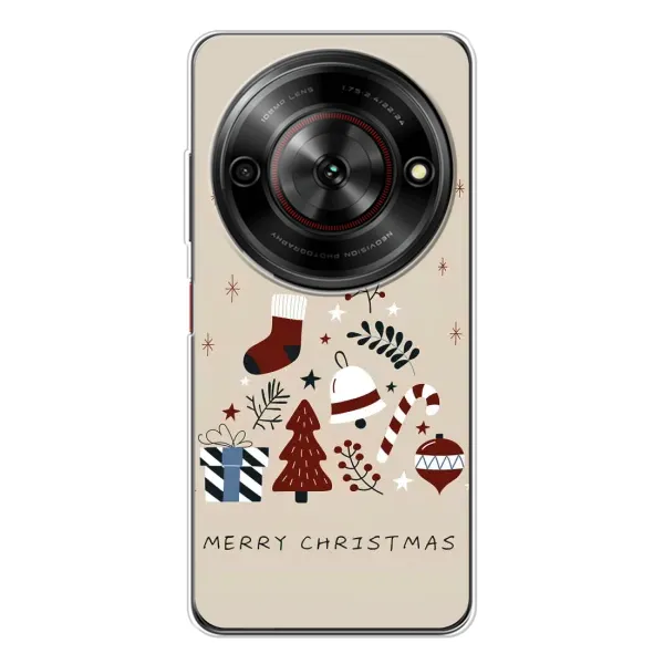 Чехол с рисунком «Merry Christmas» для ZTE Nubia Focus 5G