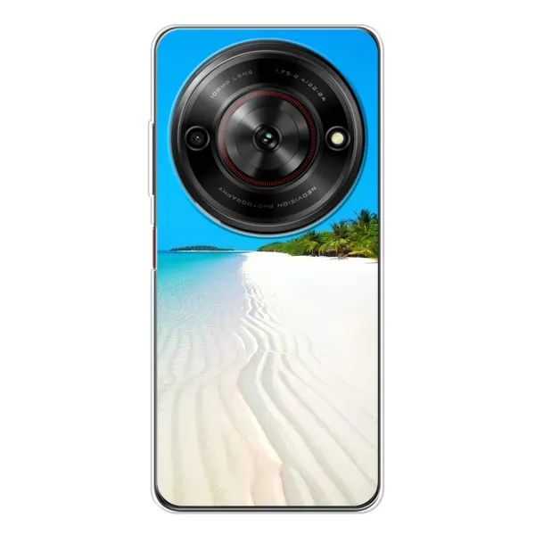 Чехол с рисунком «Море песок» для ZTE Nubia Focus 5G Чехол с рисунком «Море песок» для ZTE Nubia Focus 5G