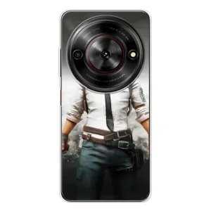 Силиконовый чехол с картинкой "Герой Pubg" на ZTE Nubia Focus 5G (Пабг)