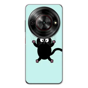 Силіконовий чохол з котиком для ZTE Nubia Focus 5G (Падаючий кіт)