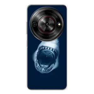 Силіконовий бампер з картинкою звірів для ZTE Nubia Focus 5G (Пащу Акули)