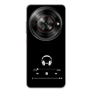 Чехол с картинками на черном фоне для ZTE Nubia Focus 5G (Плеер)