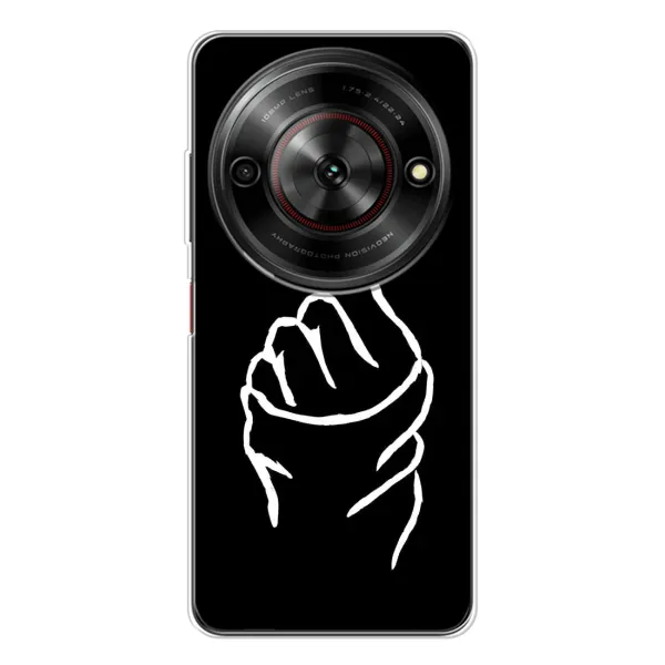 Чехол с рисунком «Сердце на черном» для ZTE Nubia Focus 5G Чехол с рисунком «Сердце на черном» для ZTE Nubia Focus 5G