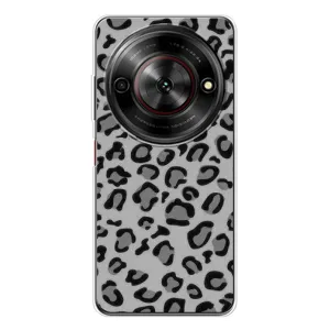 Чехол с леопардовым принтом на ZTE Nubia Focus 5G (Темный леопрад)