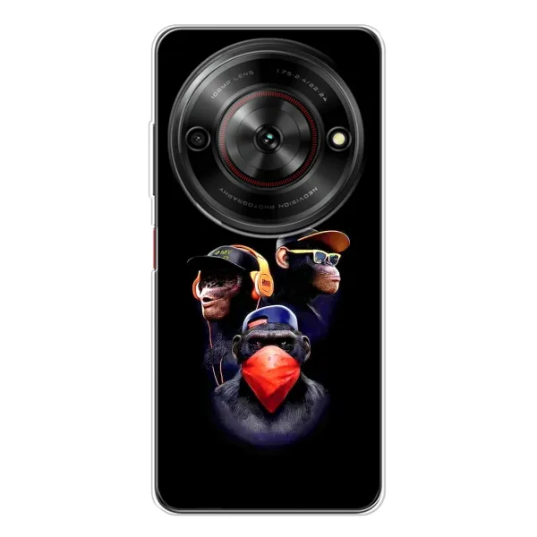 Чехол с рисунком «Три обезьяны» для ZTE Nubia Focus 5G Чехол с рисунком «Три обезьяны» для ZTE Nubia Focus 5G
