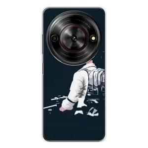 Силиконовый чехол с картинкой "Герой Pubg" на ZTE Nubia Focus 5G (В экиперовке)
