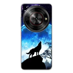 Чохол з Вовком на ZTE Nubia Focus 5G (Виє на місяць)