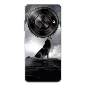 Чохол з Вовком на ZTE Nubia Focus 5G (Вовк і місяць)