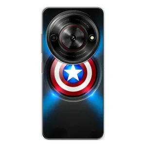 Чехол с Щитом Капитана Америки на ZTE Nubia Focus 5G (Яркий Щит Капитана)