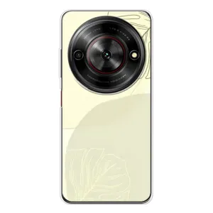 Чехол цветочный дизайн для ZTE Nubia Focus 5G (Зелёный фон)