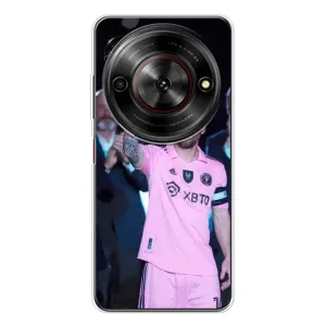 Чехлы Лео Месси в Майами на ZTE Nubia Focus 5G (Золотой мяч Месси)