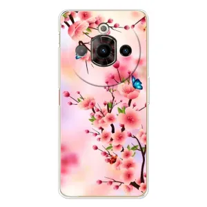 Чехол с принтом САКУРЫ на ZTE Nubia Focus Pro (Бабочки на сакуре)