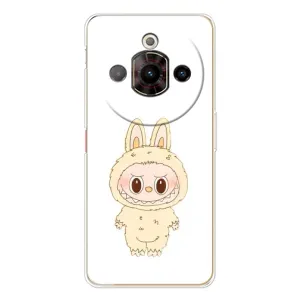 Чехол с принтом Лабубу для ZTE Nubia Focus Pro (Бежевый Лабубу)