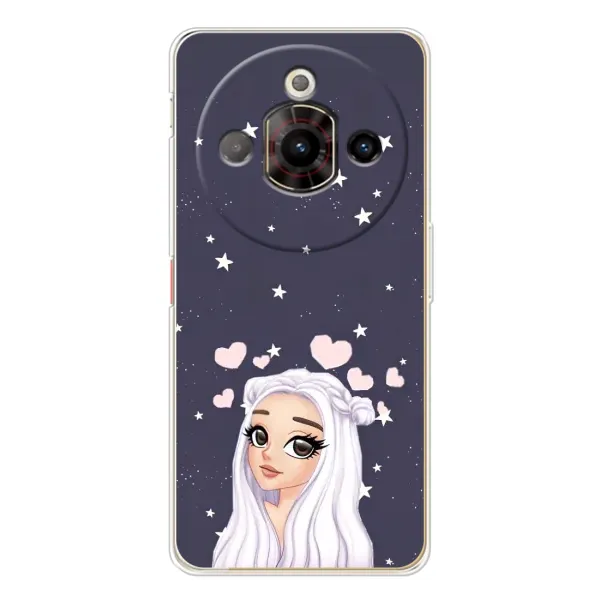 Чехол с рисунком «Девушка и сердечки» для ZTE Nubia Focus Pro Чехол с рисунком «Девушка и сердечки» для ZTE Nubia Focus Pro