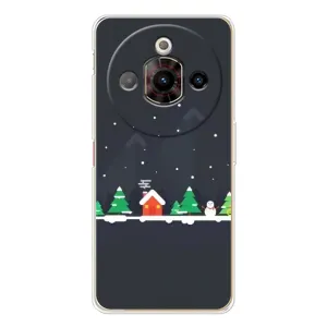 Силиконовый бампер на рождество для ZTE Nubia Focus Pro (Город зимний)