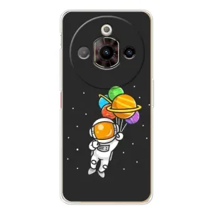 Силіконовый Чохол з принтом "Космонавти" на ZTE Nubia Focus Pro (Космонавт з кульками)
