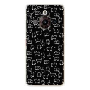 Чехол на тематику: Коты для ZTE Nubia Focus Pro (Котики на черном)