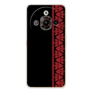 Силиконовый Чехол на ZTE Nubia Focus Pro (Красная Вышиванка)