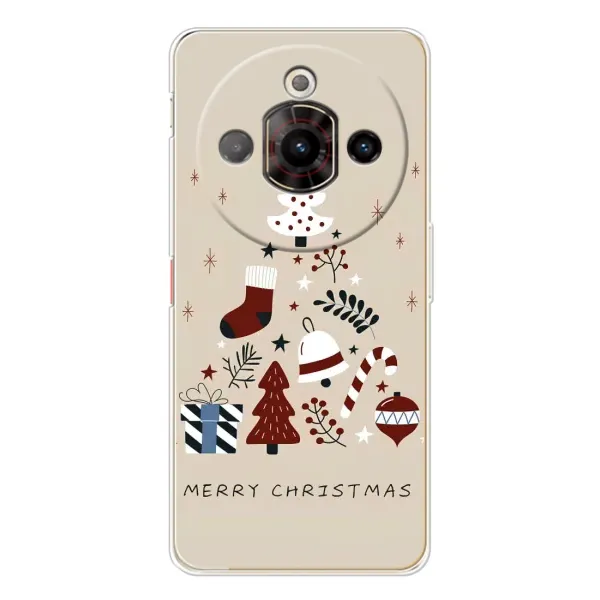 Чехол с рисунком «Merry Christmas» для ZTE Nubia Focus Pro