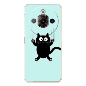 Силиконовый чехол с котиком для ZTE Nubia Focus Pro (Падающий кот)