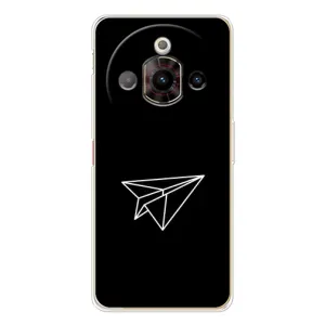 Чехол с картинками на черном фоне для ZTE Nubia Focus Pro (Самолетик)