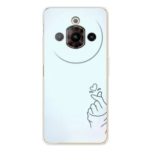 Чехлы (Знак сердечка) на ZTE Nubia Focus Pro (Сердце на голубом)