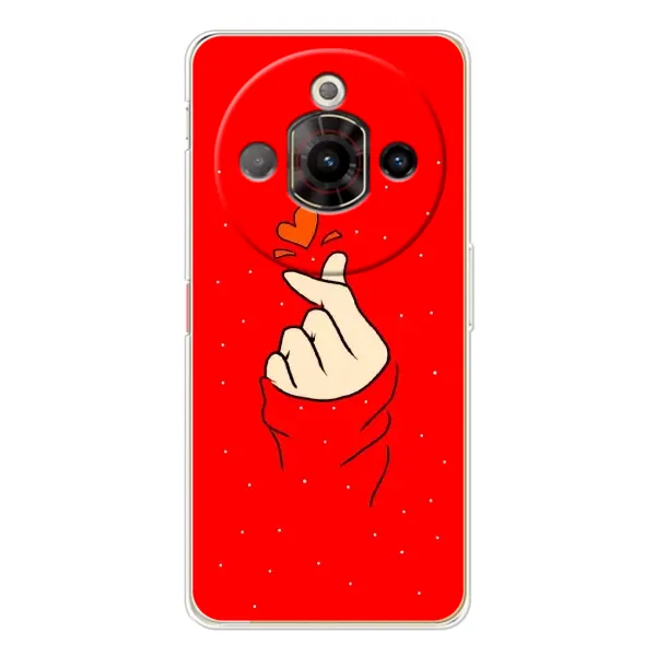 Чехол с рисунком «Сердце на красном» для ZTE Nubia Focus Pro Чехол с рисунком «Сердце на красном» для ZTE Nubia Focus Pro