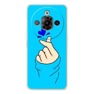 Чехлы (Знак сердечка) на ZTE Nubia Focus Pro (Сердце на синем)