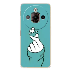 Чехлы (Знак сердечка) на ZTE Nubia Focus Pro (Сердечко на бирюзовом)