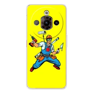 Силиконовый бампер (Работники) на ZTE Nubia Focus Pro (Строитель)