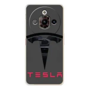 Силиконовый бампер с картинкой машины на ZTE Nubia Focus Pro (Logo TESLA)