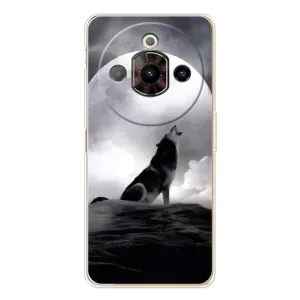 Чехол с Волком на ZTE Nubia Focus Pro (Волк и луна)