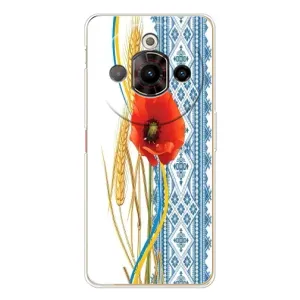 Силиконовый Чехол на ZTE Nubia Focus Pro с картинкой Вышиванки (Вышиванка с цветком)