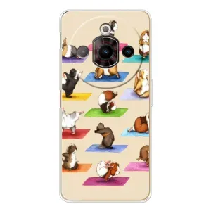 Чехол с Прикольным принтом на ZTE Nubia Focus Pro (Ёга свинок)