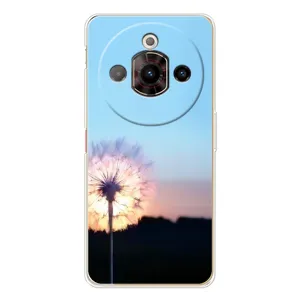 Силиконовый Чехол с одуванчиками на ZTE Nubia Focus Pro (Закат с одуванчиком)