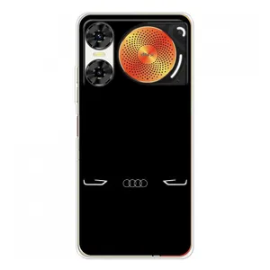 Силиконовый бампер с картинкой машины на ZTE Nubia Music 2 (Силует Audi)