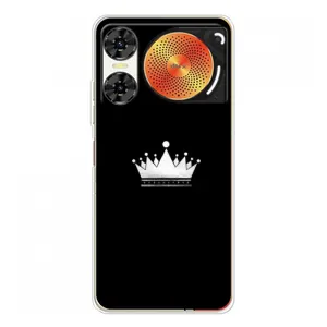 Чехол (Корона на чёрном фоне) для ZTE Нюбия Мьюзик 2 (Белая корона)