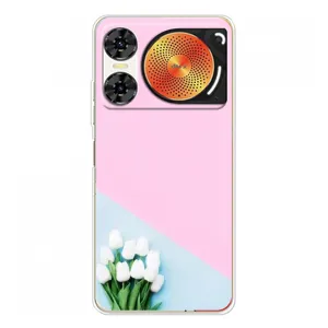 Чехлы с картинкой (Тюльпаны) на ZTE Нюбия Мьюзик 2 (Белые тюльпаны)