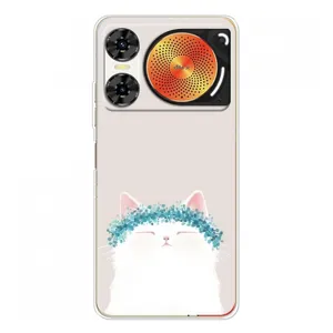 Чехол на тематику: Коты для ZTE Nubia Music 2 (Белый котик)