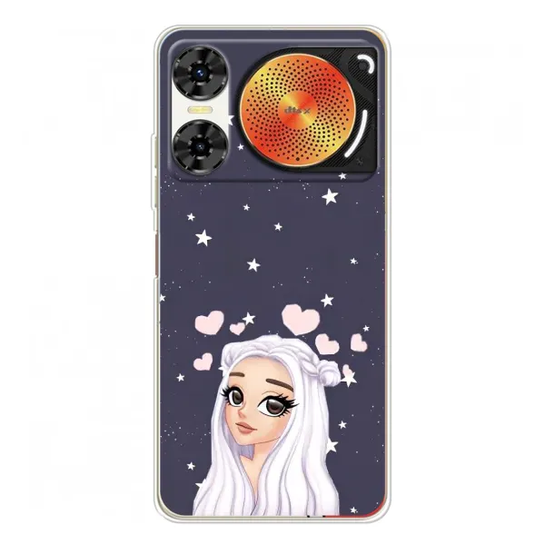Чехол с рисунком «Девушка и сердечки» для ZTE Nubia Music 2 Чехол с рисунком «Девушка и сердечки» для ZTE Nubia Music 2