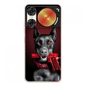 Чехол ДОБЕРМАН для ZTE Nubia Music 2 (Доберман злой)