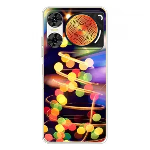 Чехол Новогодняя Елка на ZTE Nubia Music 2 (Гирлянды)