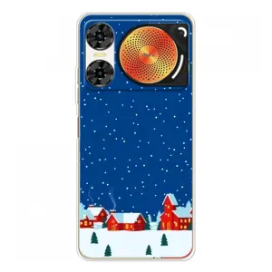 Силиконовый бампер на рождество для ZTE Nubia Music 2 (Город в снегу)
